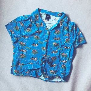 Disney x Box Lunch Mickey & Minnie Hawaiian Rowboat Tie Shirt